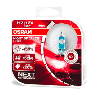 Лампы OSRAM H7 +150% NIGHT BREAKER LASER 64210NL-HCB