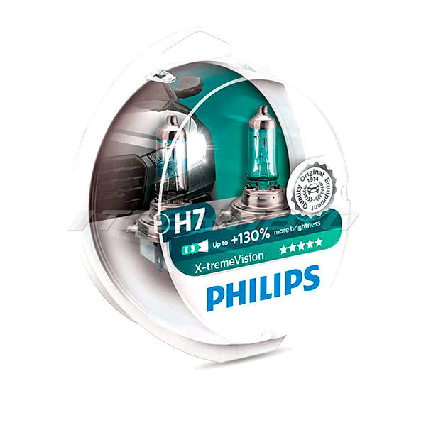 Лампы PHILIPS H7 X-treme Vision +130%