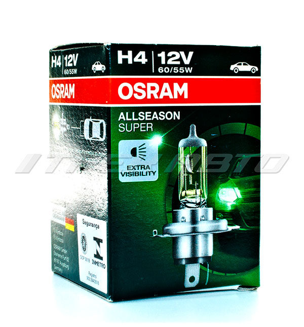 Лампа H4 OSRAM всепогодная 55W