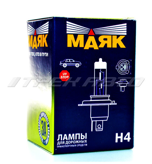 Лампа H4 Маяк 100W