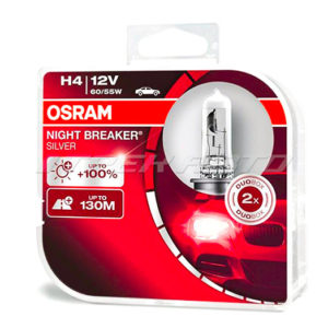 Лампы OSRAM H4 +100% NIGHT BREAKER SILVER 64193NBS-HCB к-т