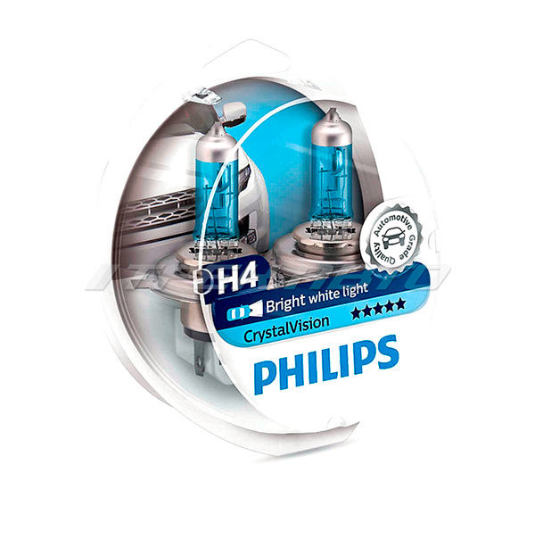 Лампы PHILIPS H4 Crystal Vision 4300K 12342CVSM