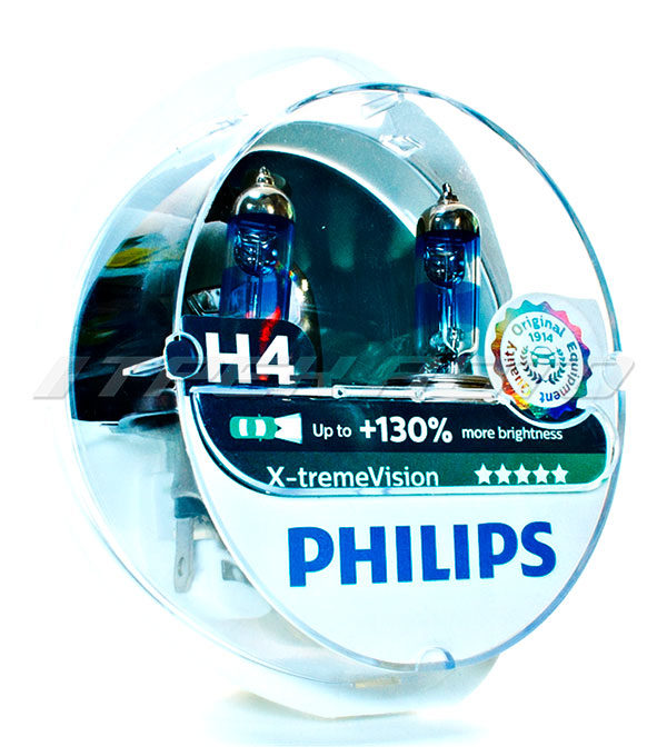 Лампы PHILIPS H4 X-treme Vision +150% 12342XVP S2