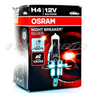 Лампа H4 OSRAM 60/55W +100 % SILVER 64193NBS